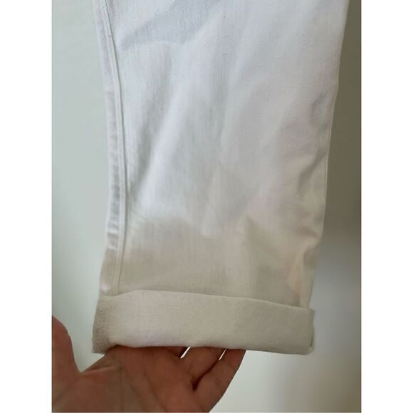 7 For All Mankind Women's Kimmie Crop Jeans White NEW - Picture 6 of 10